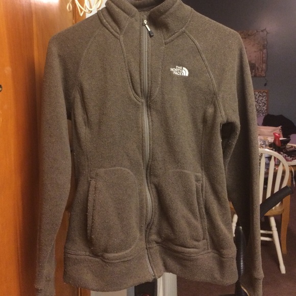 Brown north face jacket