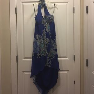 Strapless flowy dress