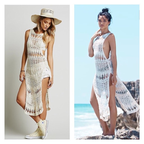 25% OFF! Free People Crochet Beach Coverup Dress