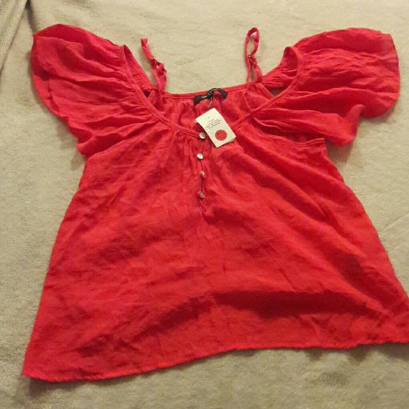 Orange color top