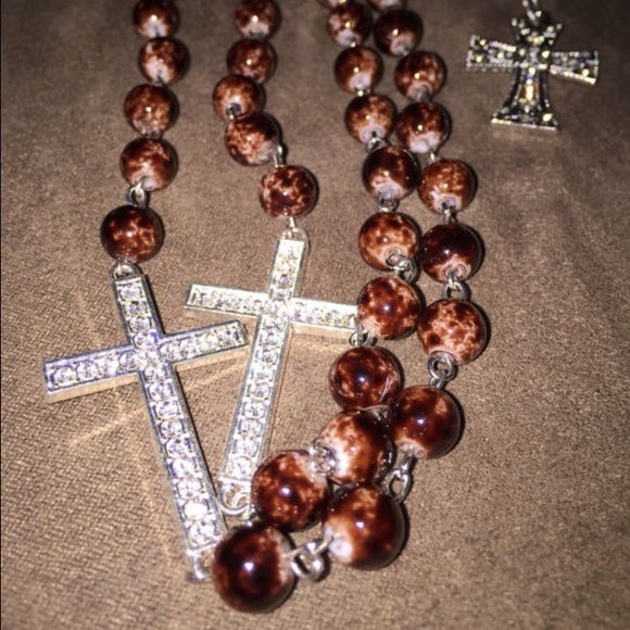 Unique Marble Glass Rosary