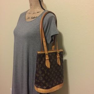Louis Vuitton PM monogram bucket