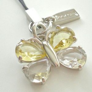 NWOT COACH Jeweled Butterfly Lanyard 3844