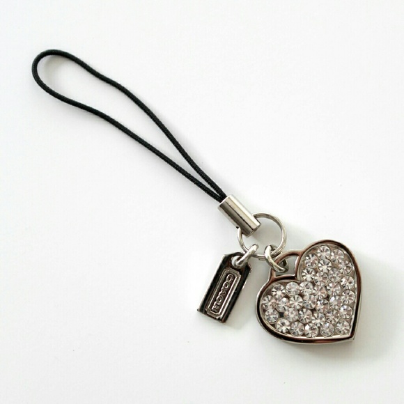 coach heart charm products for sale | eBay NWOT COACH Heart Pave Lanyard
