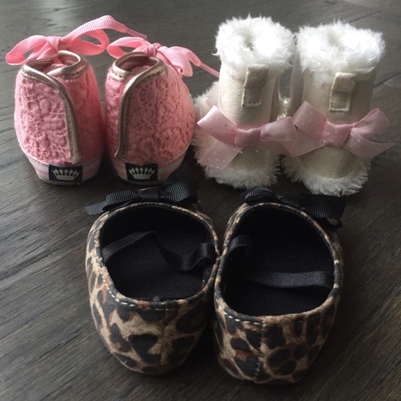 NWOT Infant Girl's Crib Shoe Lot - Picture 2 of 4
