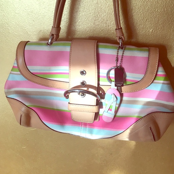 Pastel colored coach bag