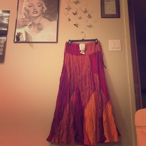 NWT Authentic Crinkle Broom Skirt bought  in India