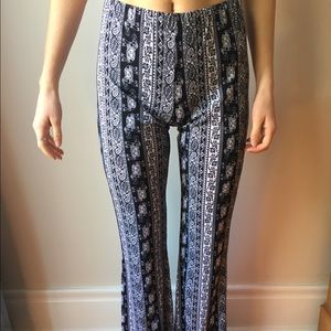 Flowy elephant print pants