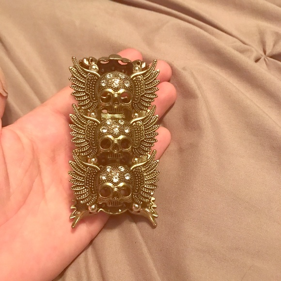 Skull Wings Bangle