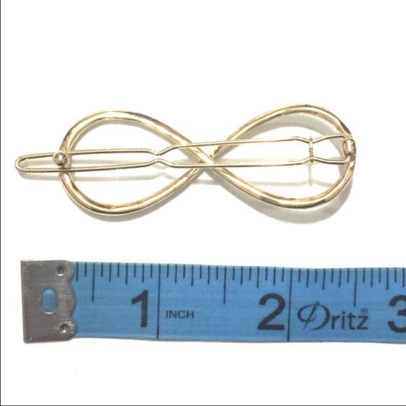 Infinity Gold Hair Clip - Picture 3 of 4