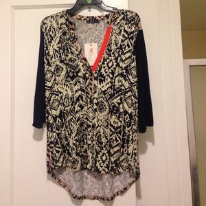 THML top.  Very flattering on. Silky fabric