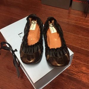 LANVIN Two Tone Ballerina Flats