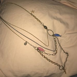 Betsey Johnson multi-layered necklace