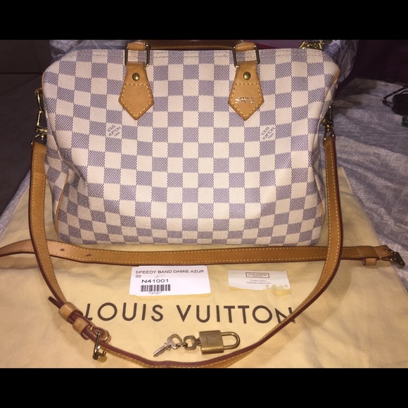Louis Vuitton Damier Azure Speedy 30 Bandouliere