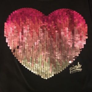 💞Victoria Secret Black Heart Sequined Tank💞
