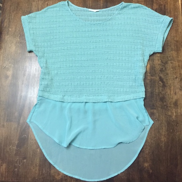 Lush Knit high low top