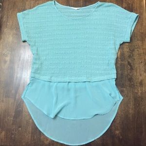 Lush Knit high low top