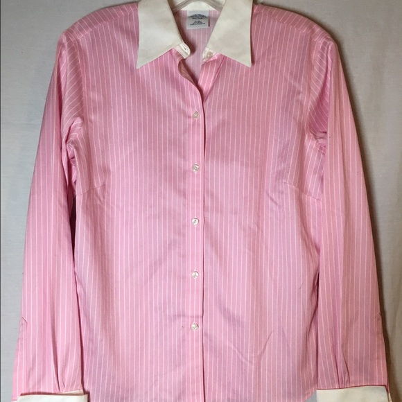 Brooks Brothers Fitted Non Iron Striped Shirt