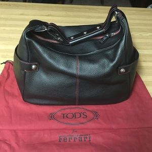 Tods Ferrari leather purse