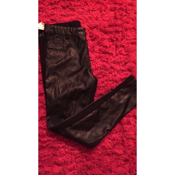 One Sided Leather Pants