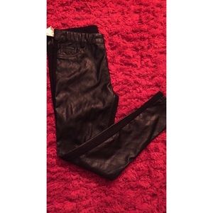 One Sided Leather Pants