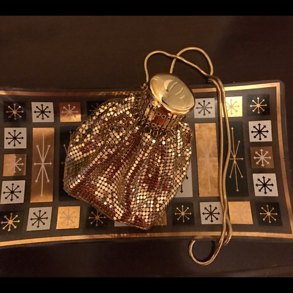 Vintage Whiting & Davis Co. gold mesh bag