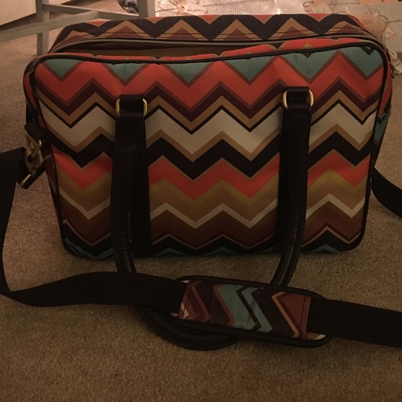 Missoni for Target luggage bag w cross body strap