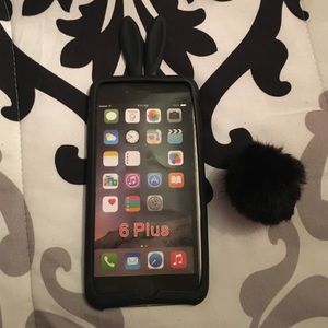 Silicone iPhone 6 bunny case with detachable tail