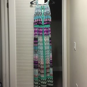 Long multicolored maxi dress