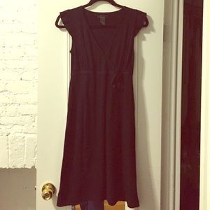 Black wrap dress