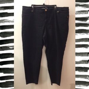 INC Woman Black Skinny Jeans, Size 24W