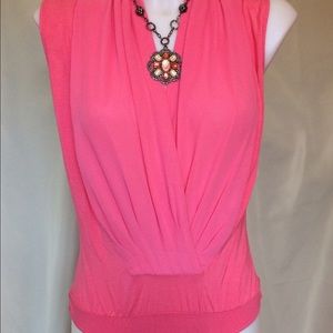 NY&CO Eve Mendes Bodysuit Blouse sleeveless S