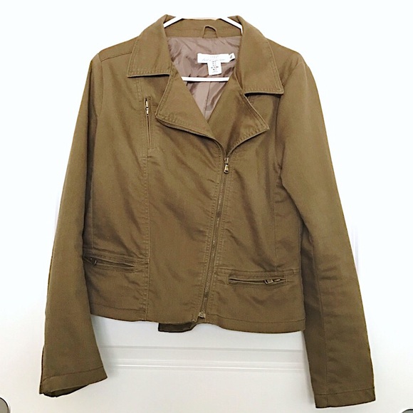 Green Olive Cropped Jacket