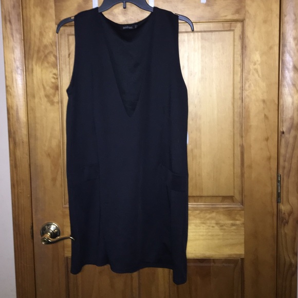 Loose fitting deep v neck dress