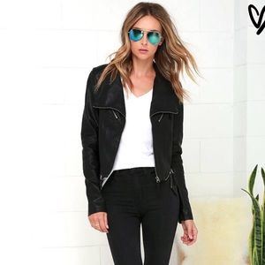 ❌SOLD❌ Lulu's Vegan Leather Jacket