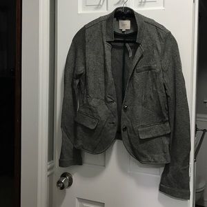 LOFT Cotton Grey Blazer
