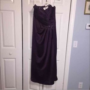 Plum formal gown