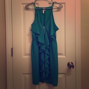 Green Ruffle Dress