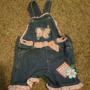 Girls overall shorts