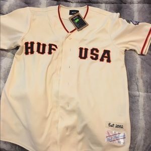 Huf baseball jersey brand new sz. Medium for 80