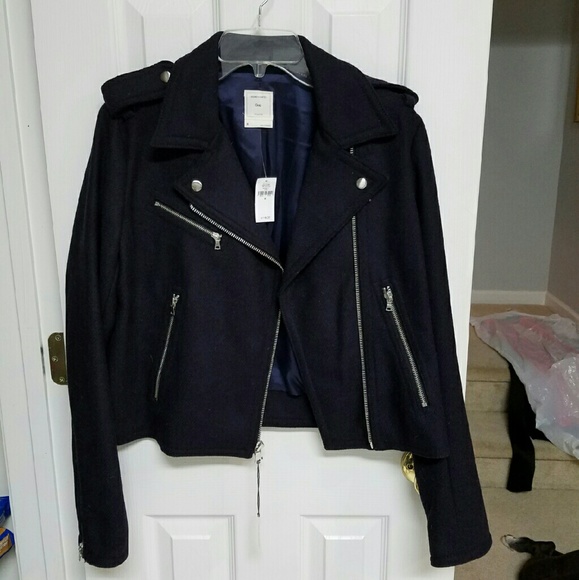 Gap Navy Moto Jacket - Navy