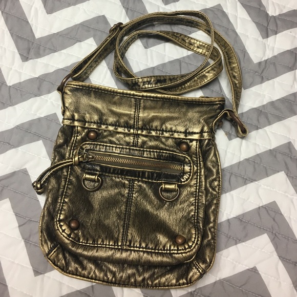 Gold Cross Body Purse