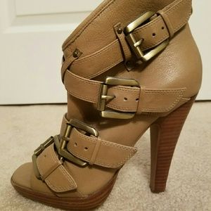 Aldo peep toe ankle booties