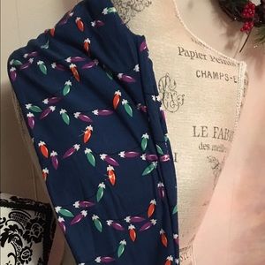 Holiday leggings Christmas lights print one size