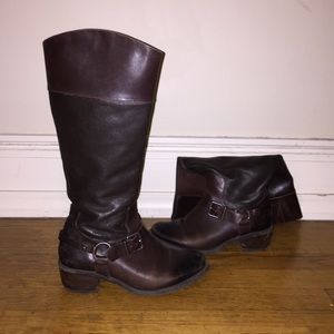 Brown Leather Vince Camuto Boots