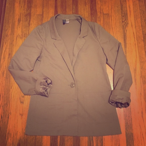 H&M long camel colored blazer