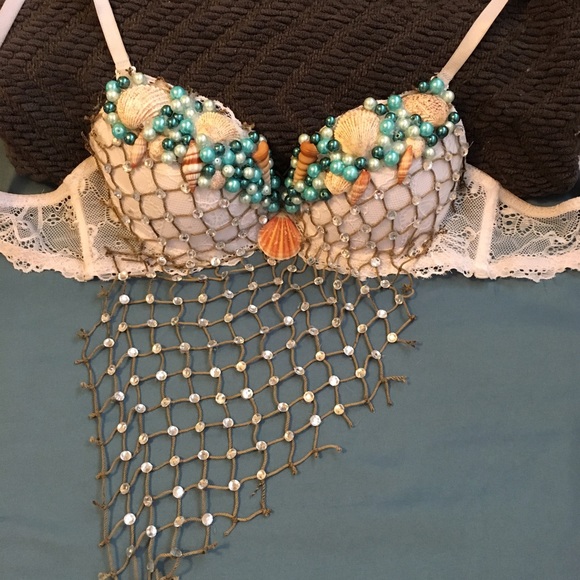 Mermaid costume bra