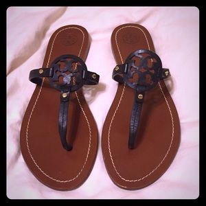 Tory Butch Black Mini Miller Sandals