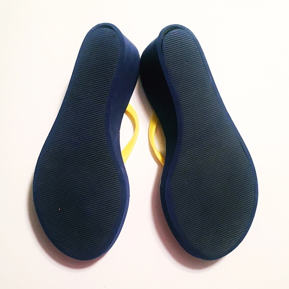 Old Navy Shoes - Nautical Wedge Flip Flops Old Navy Shoes - Nautical Wedge Flip Flops
