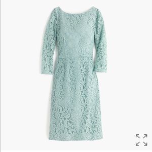J. Crew Natalia Dress Lace Dusty Shale size 16 NWT